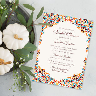Whimsical Luxus Elfenbein Blumenstrauß Hochzeit Einladung