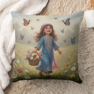 Whimsical Mädchen  Kissen