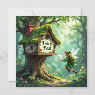 Whimsical Magic Fairy Post Child Party Einladung