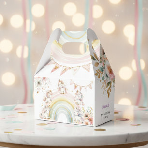 Whimsical Magic Pastel Unicorn Kindergeburtstag Geschenkschachtel
