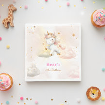 Whimsical Magic Pastel Unicorn Kindergeburtstag
