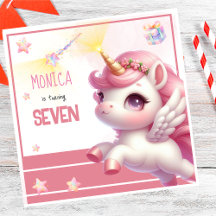 Whimsical Magic Pastel Unicorn Kindergeburtstag