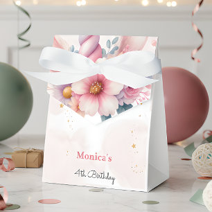 Whimsical magic pink unicorn horn Kindergeburtstag Geschenkschachtel