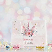 Whimsical magic pink unicorn horn Kindergeburtstag