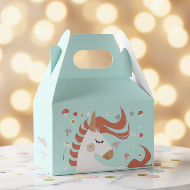 Whimsical magic unicorn Kindergeburtstag Geschenkschachtel (Von Creator hochgeladen)