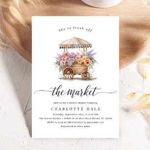 Whimsical Market Bridal Dusche Einladung