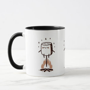 Whimsical Marshmallow Roasting selbst Tasse