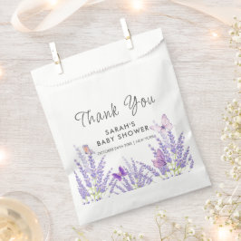 Whimsical Meadow Lavender Butterfly Babydusche Geschenktütchen