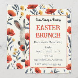 Whimsical Meadow Personalized Easter Brunch Einladung