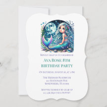 Whimsical Mermaid Girl Birthday Party