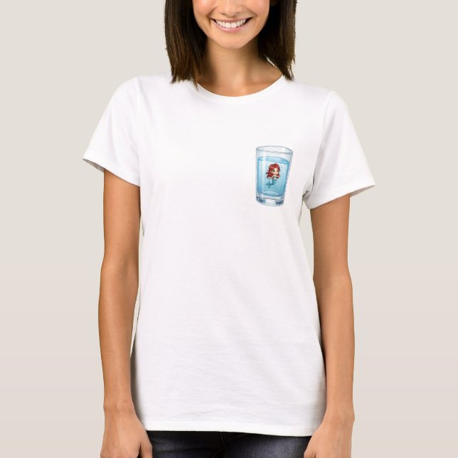 Whimsical Mermaid in a Glass T-Shirt (Vorderseite)