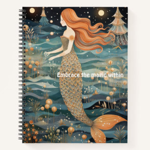 Whimsical Mermaid-Notebook Notizbuch