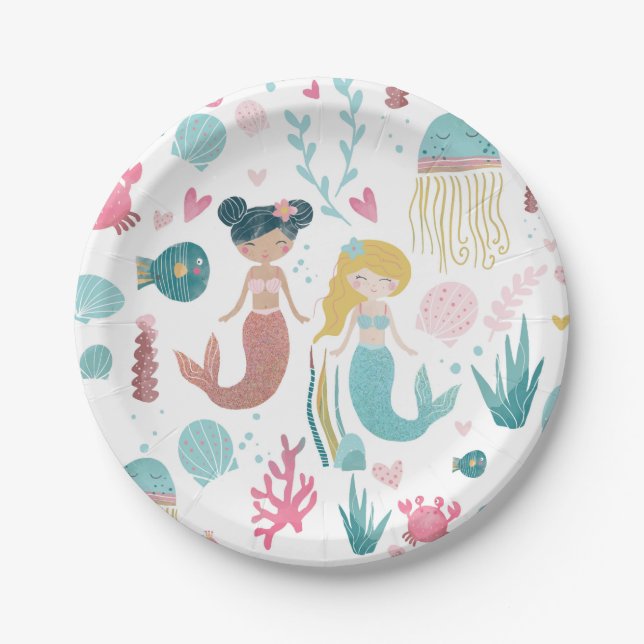 Whimsical Mermaid / Party Teller / Girls Party (Vorderseite)