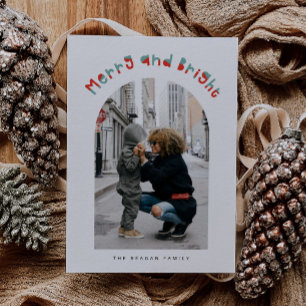 Whimsical Merry and Bright Arch Frame Weihnachten