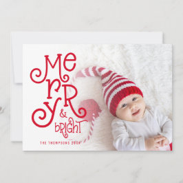 Whimsical Merry Bright Foto Overlay Weihnachten