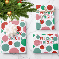 Whimsical Merry & Bright Moderne farbenfrohe Polka