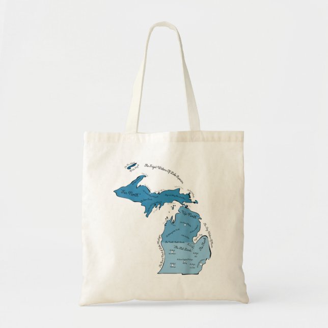 Whimsical Michigan Staat Classic T - Shirt Tragetasche (Vorne)