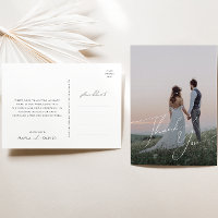 Whimsical Minimal Script Foto Hochzeit Vielen Dank