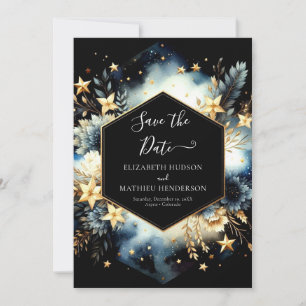 Whimsical Minimalistisch Celestial Wedding Save The Date