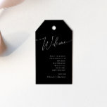 Whimsical Minimalistisch Script Black Wedding Will Geschenkanhänger<br><div class="desc">Diese weich-minimalistischen Skript schwarzen Hochzeitsgeschenk-Tags sind perfekt für Ihre klassische einfache Schwarz-Weiß minimale moderne boho Hochzeit. Das Design besticht durch elegante, delikate und romantische handgeschriebene Kalligraphieschriften mit formaler Shabby Chic-Typografie. Das Aussehen wird bei jeder Hochzeitszeit gut sein: Frühling, Sommer, Herbst oder Winter! Das Produkt ist bearbeitbar und hat viel Leerraum,...</div>