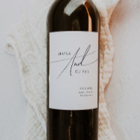 Whimsical Minimalistisch Script Wedding