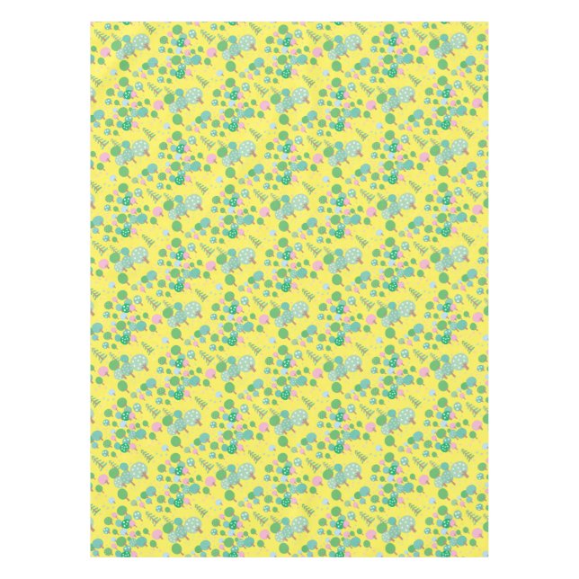 Whimsical Modern Forest Tischdecke (Vorderseite)