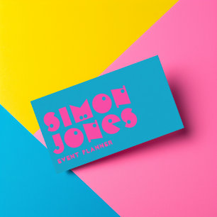 Whimsical moderne Typografie Visitenkarte