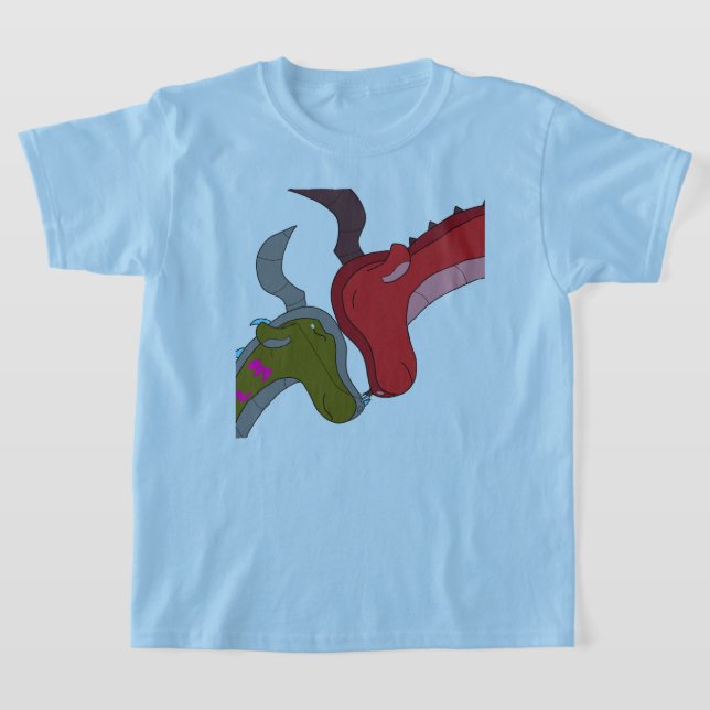 Whimsical Mommy and Baby Dragon Tshirt (Ablage )