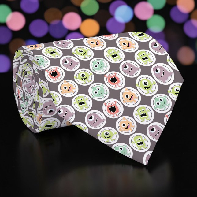 Whimsical Monsters Fun Custom Necktie Tie Krawatte (Von Creator hochgeladen)