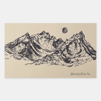 Whimsical Mountain Sticker