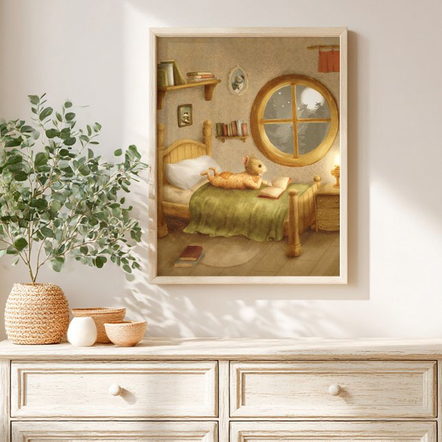  Whimsical mouse Storybook kids Poster (Von Creator hochgeladen)
