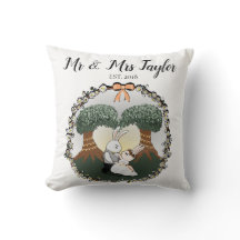 Whimsical Mr. & Mrs. Dancing Bunny Rabbit Hochzeit