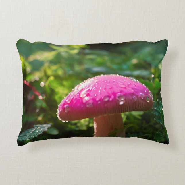 Whimsical Mushroom Forest Horizontal Kissen - Nied (Vorderseite)