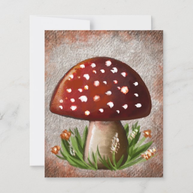 Whimsical Mushroom & Fungi Motif – Nature-Inspired (Vorderseite)