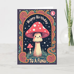 Whimsical Mushroom Geburtstagskarte Karte