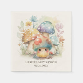 Whimsical Mushroom Serviette