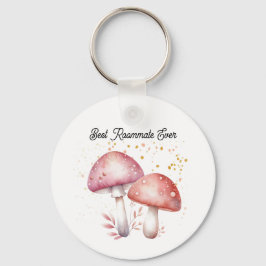 Whimsical Mushrooms Roomie Charm Bester Mitbewohne Schlüsselanhänger