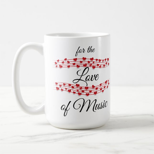 Whimsical music "For the Liebe of music" Kaffeetasse (Links)