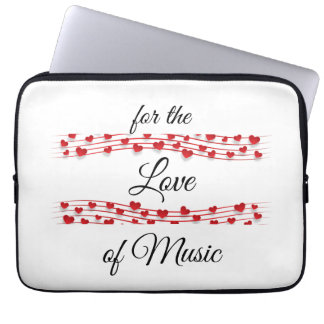 Whimsical music "For the Liebe of music" Laptopschutzhülle