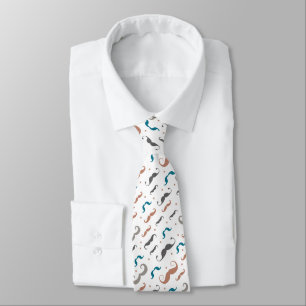 Whimsical Mustache Medley Krawatte