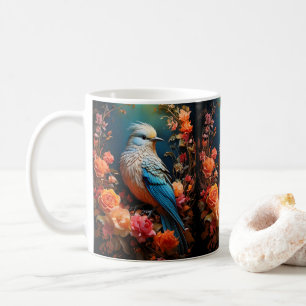 Whimsical Nature Blue Bird Kaffeetasse