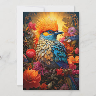 Whimsical Nature Blue Bird Nr. 2 Karte