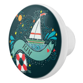 Whimsical Nautical Art Drawer Knobs Keramikknauf
