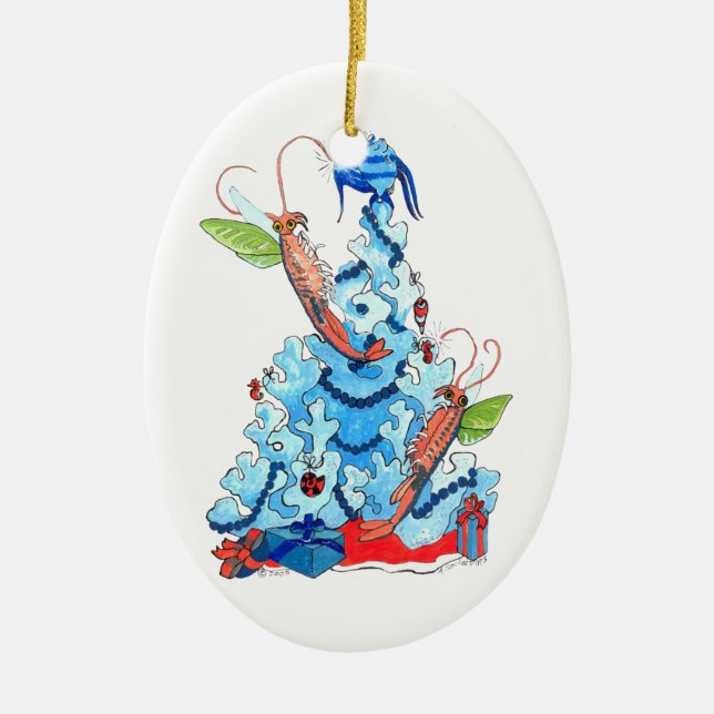 Whimsical Niedlich Alaska Wildlife Keramik Ornament (Vorne)