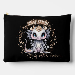 Whimsical Niedlich Golden "Shine Bright" Kleiner D Zubehörtasche