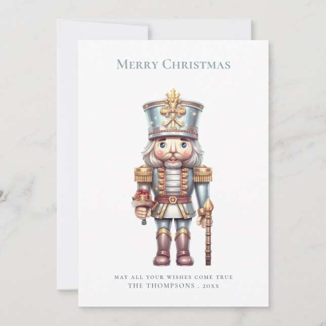 Whimsical Niedlich Nutcracker Frohe Weihnachten (Vorderseite)
