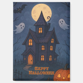 Whimsical Niedlich Spooky Spuk House | Halloween- Magnet