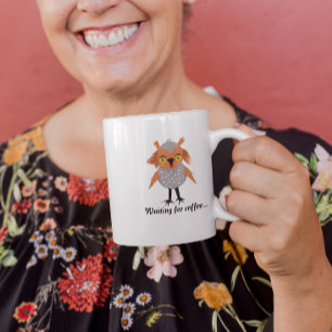 Whimsical niedliche Eule Kaffeetasse