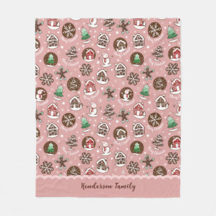 Whimsical Niedliche Weihnachtskochtchen Custom Win Fleecedecke