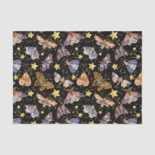 Whimsical Night Moth Butterfells Imitate Gold Star Seidenpapier